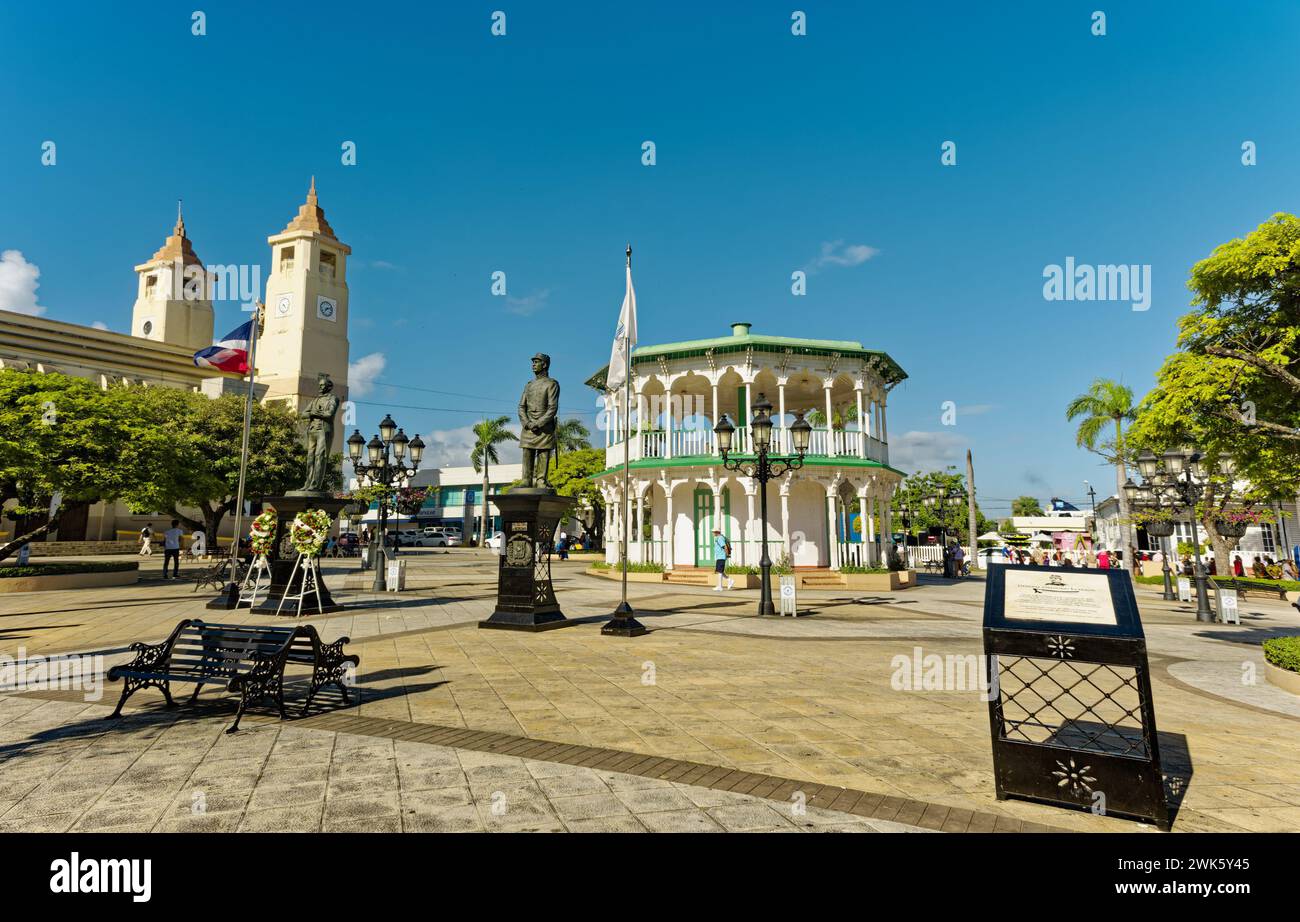 DOMINICAN REPUBLIC - January 1, 2024: The Dominican Republic occupies