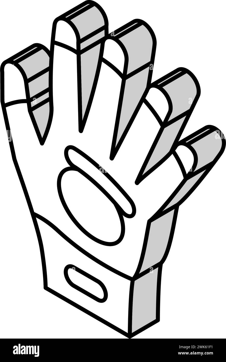 glove for gardening isometric icon vector illustration Stock Vector ...