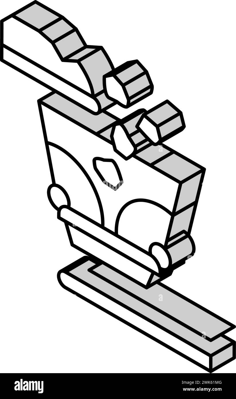 splitting up aluminium production isometric icon vector illustration ...