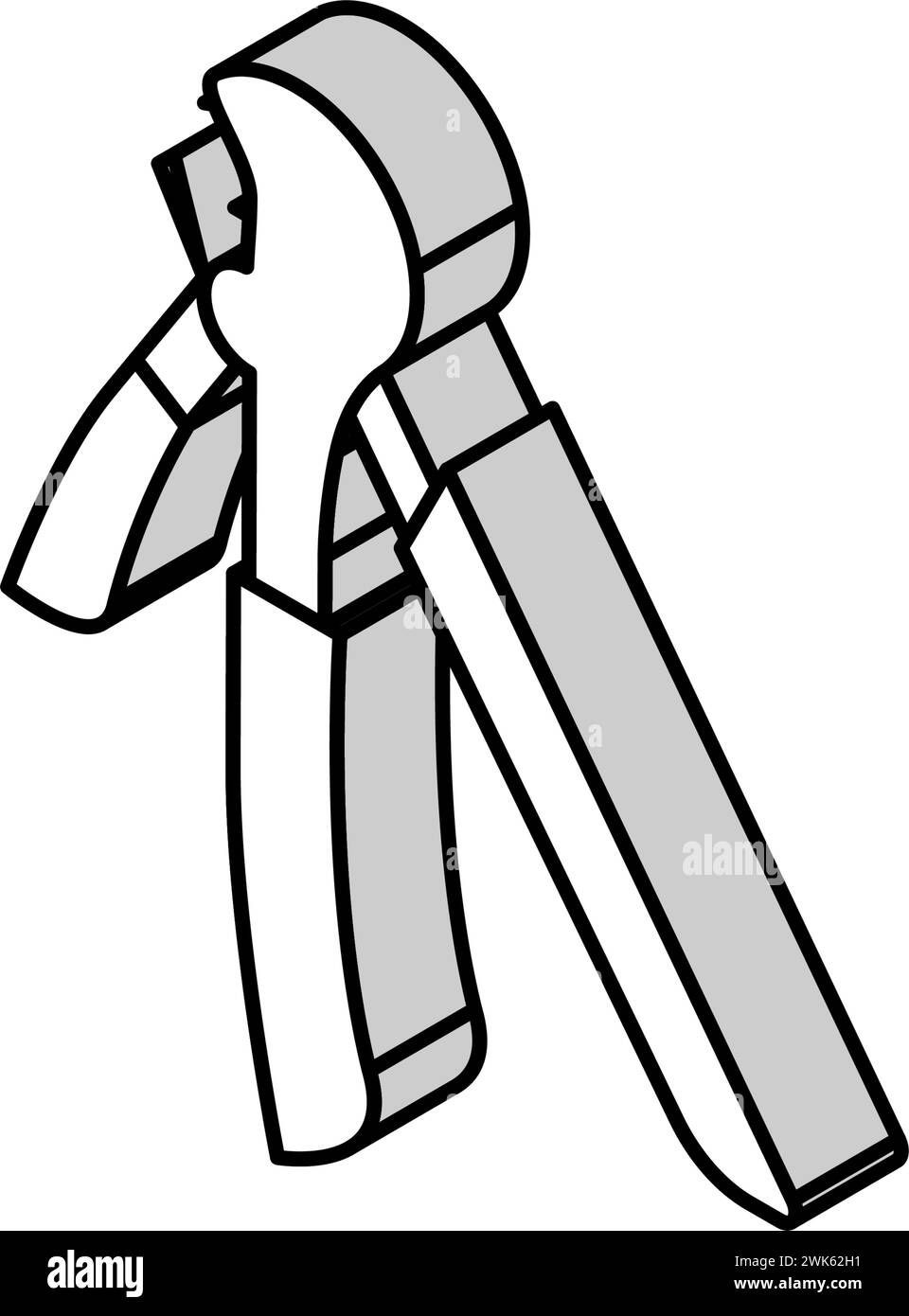 step crimper isometric icon vector illustration Stock Vector Image