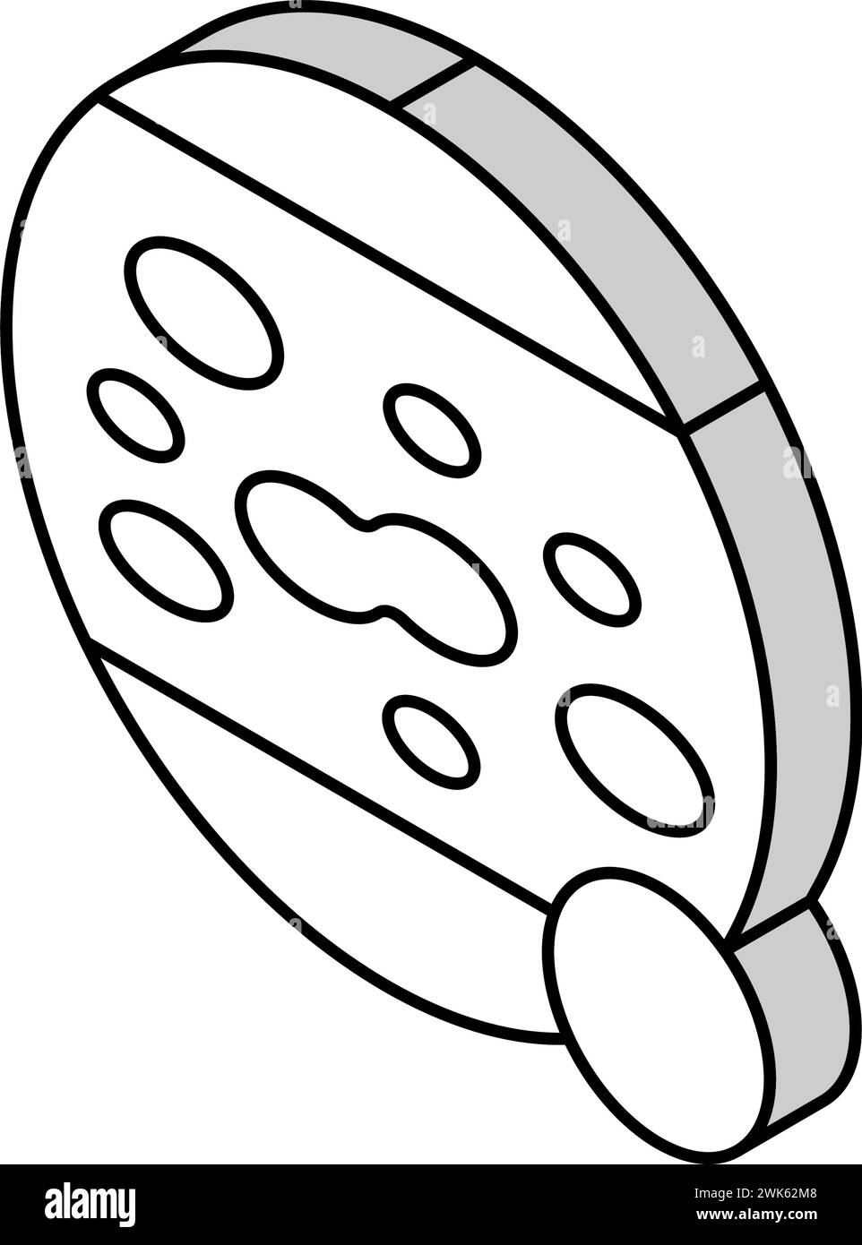 autoimmune skin disease clinic isometric icon vector illustration Stock