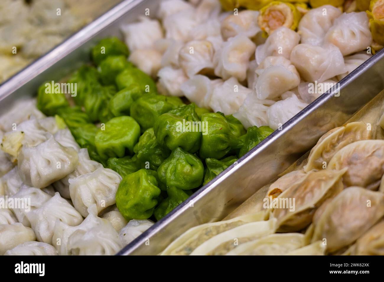 Gyoza dumplings. Japanese cuisine. Close up. Stock Photo