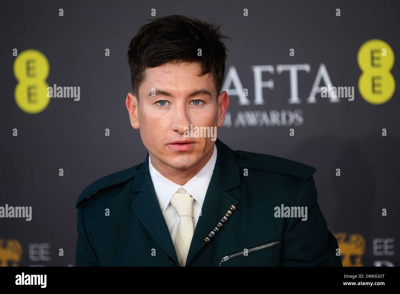 Simon FarnabyLondon, UK. Sunday 18th February 2024. Barry Keoghan attending the Bafta Film