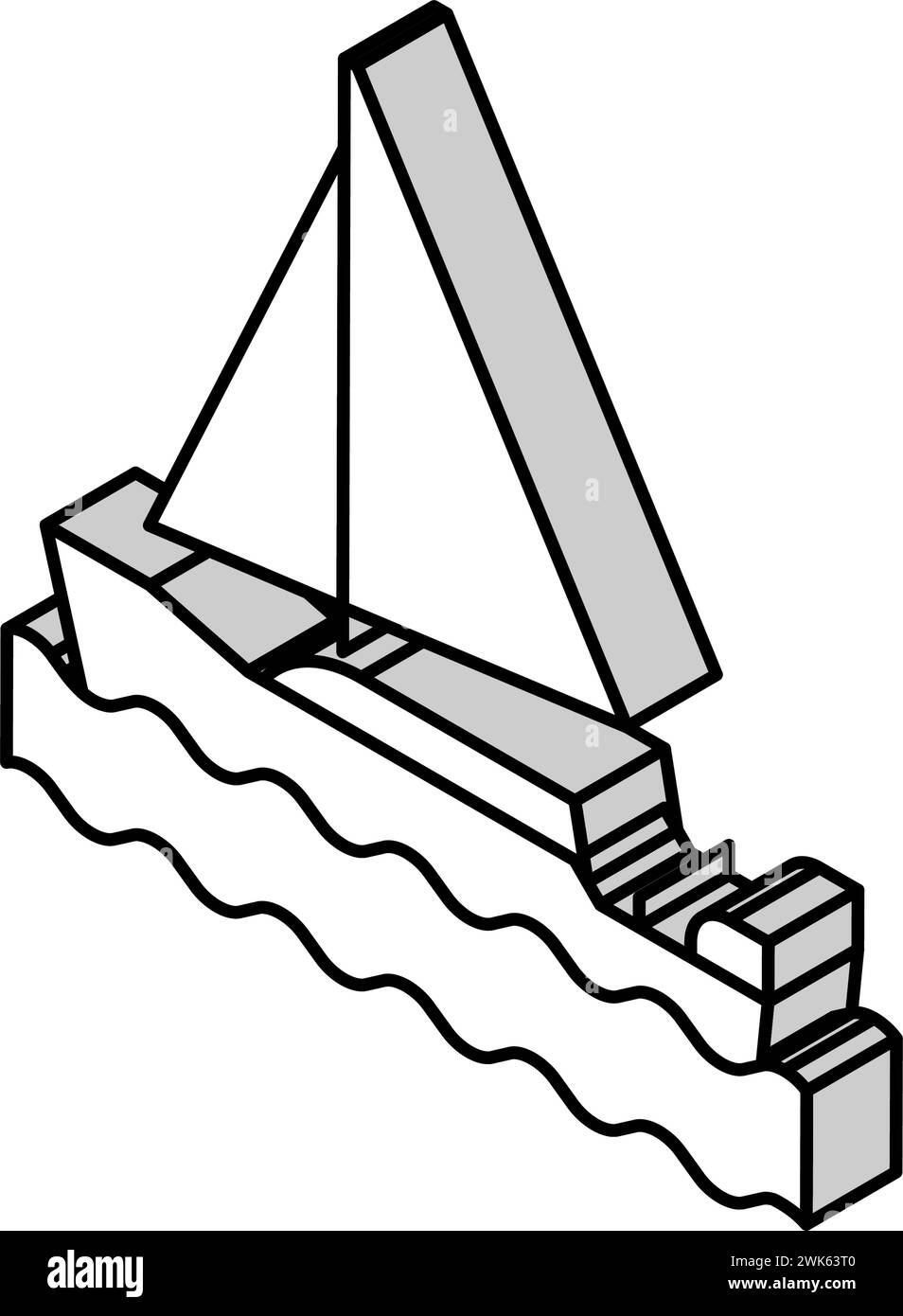 yacht mens leisure isometric icon vector illustration Stock Vector ...
