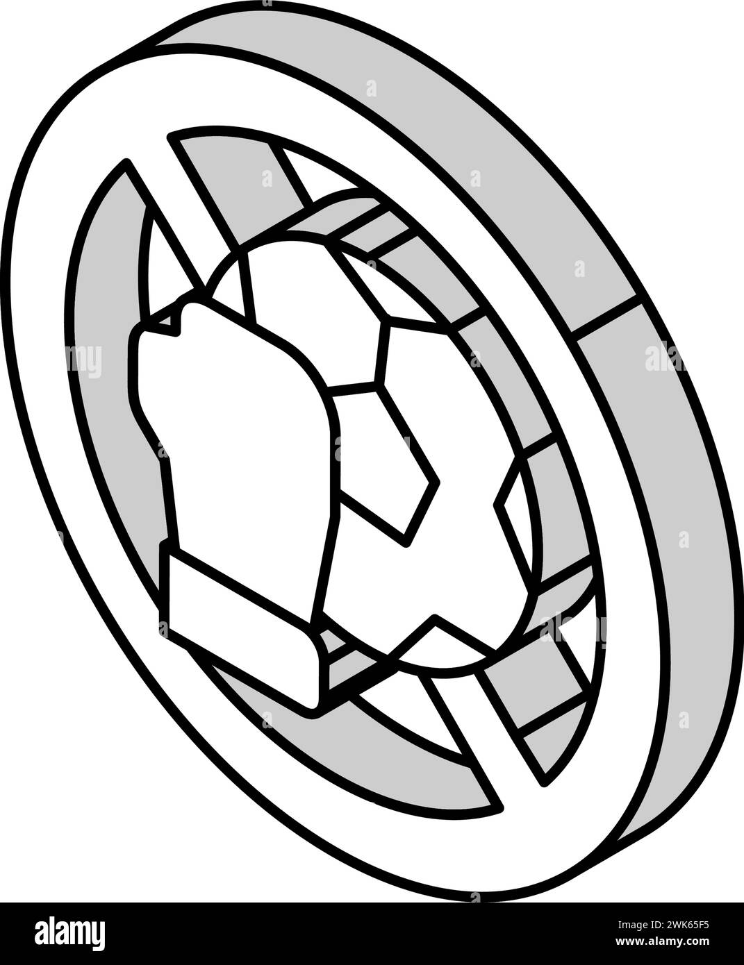 contraindicated sport exercises isometric icon vector illustration ...