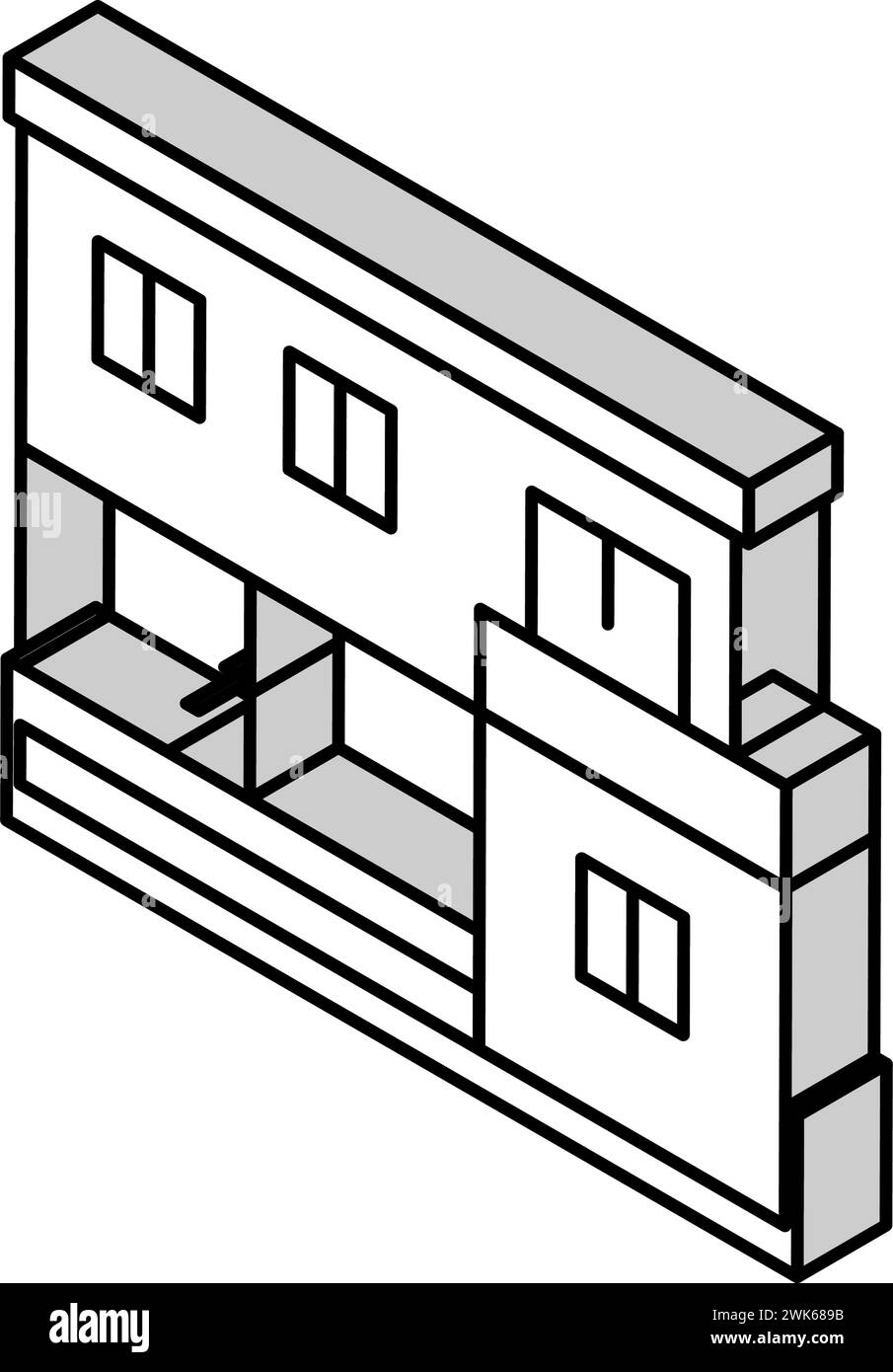 container home isometric icon vector illustration Stock Vector Image ...