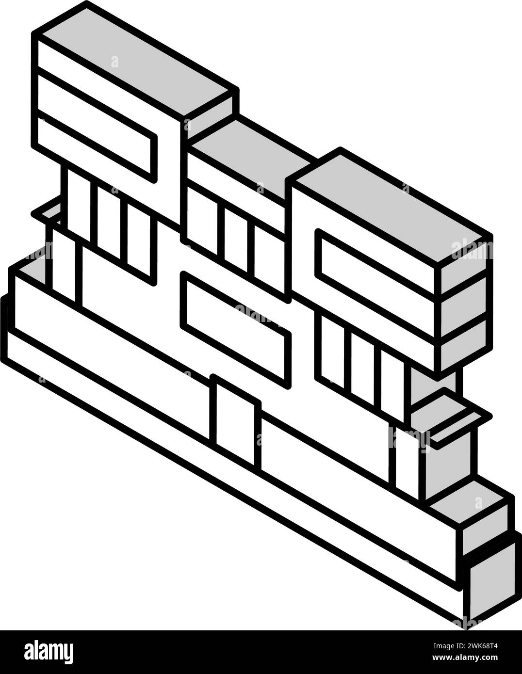 villa house isometric icon vector illustration Stock Vector Image & Art ...