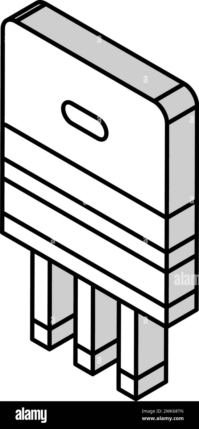 semiconductor production isometric icon vector illustration Stock ...