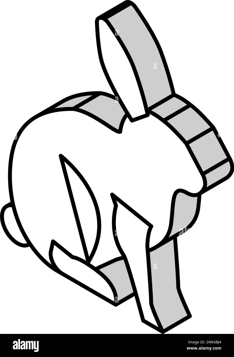 rabbit pet isometric icon vector illustration Stock Vector Image & Art ...