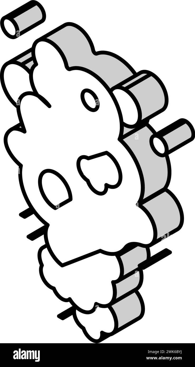 steam smoke isometric icon vector illustration Stock Vector Image & Art ...