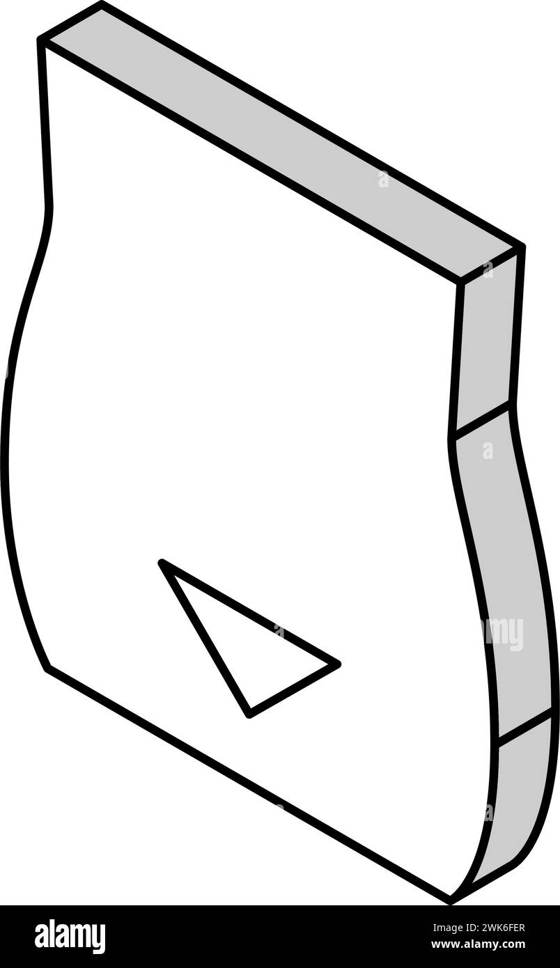 hairy bikini shave isometric icon vector illustration Stock Vector