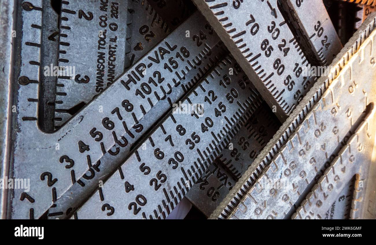 Tools and equipment at a Habitat for Humanity work site. Raleigh, North