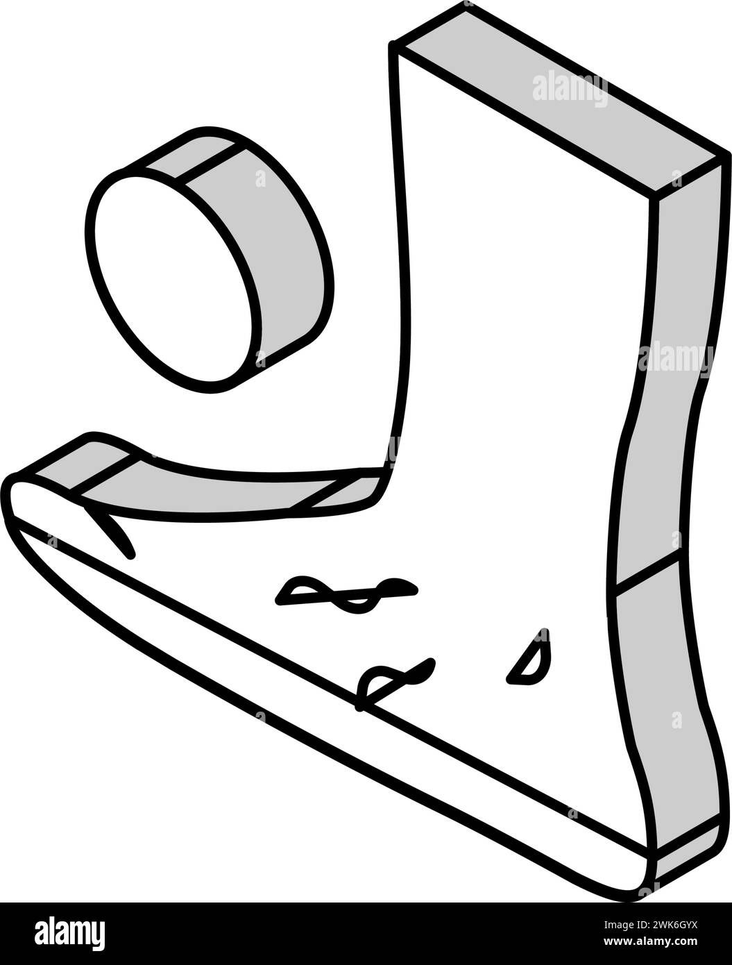 disease flat feet isometric icon vector illustration Stock Vector Image