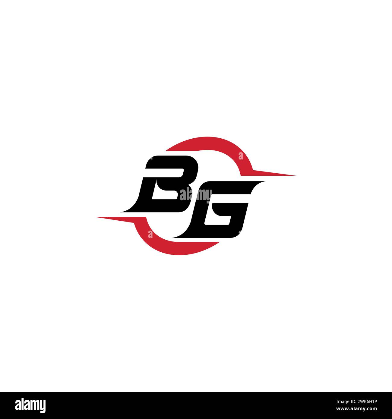 BG initial logo cool and stylish concept for esport or gaming logo as ...