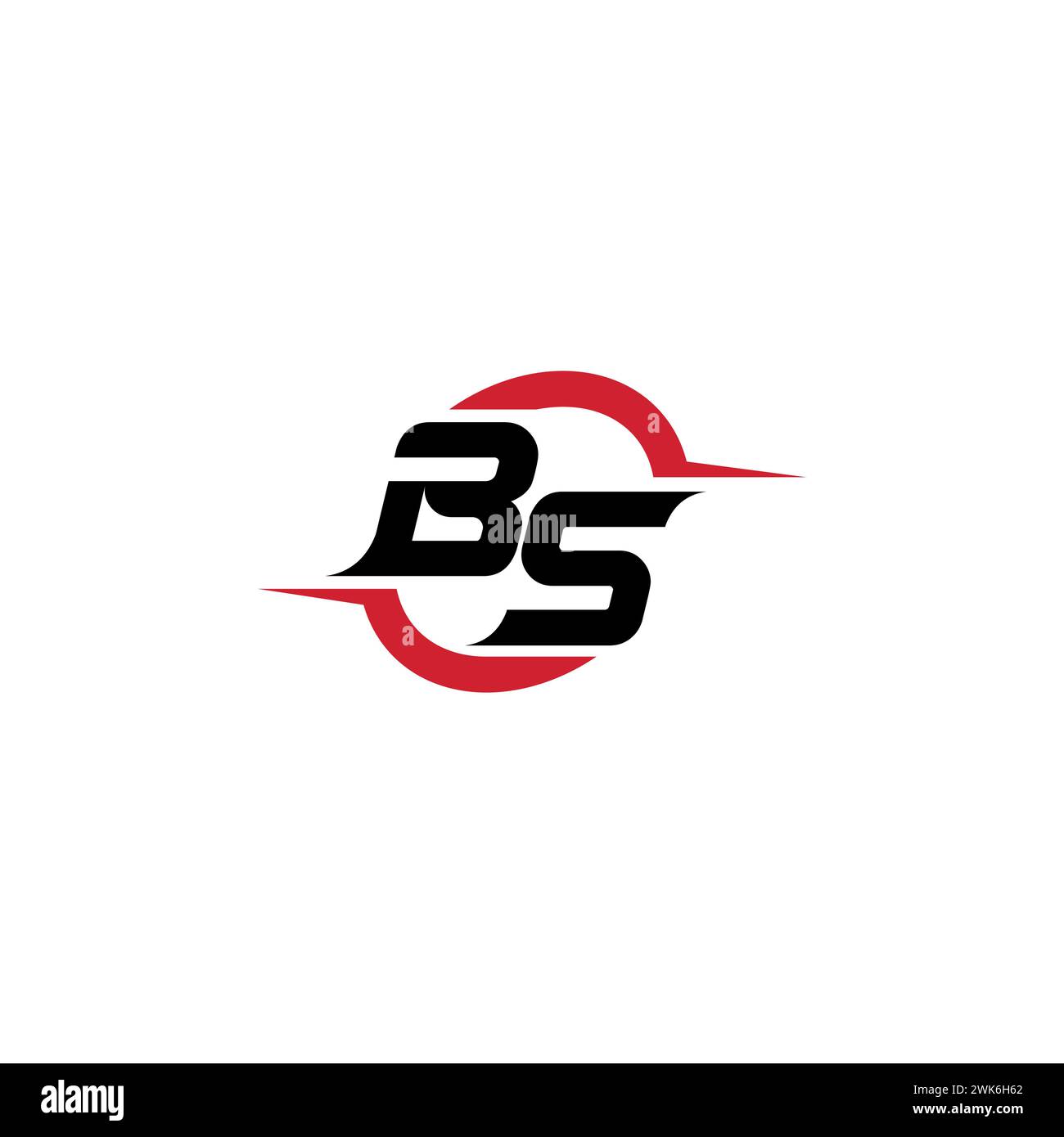 BS initial logo cool and stylish concept for esport or gaming logo as your inspirational Stock Vector