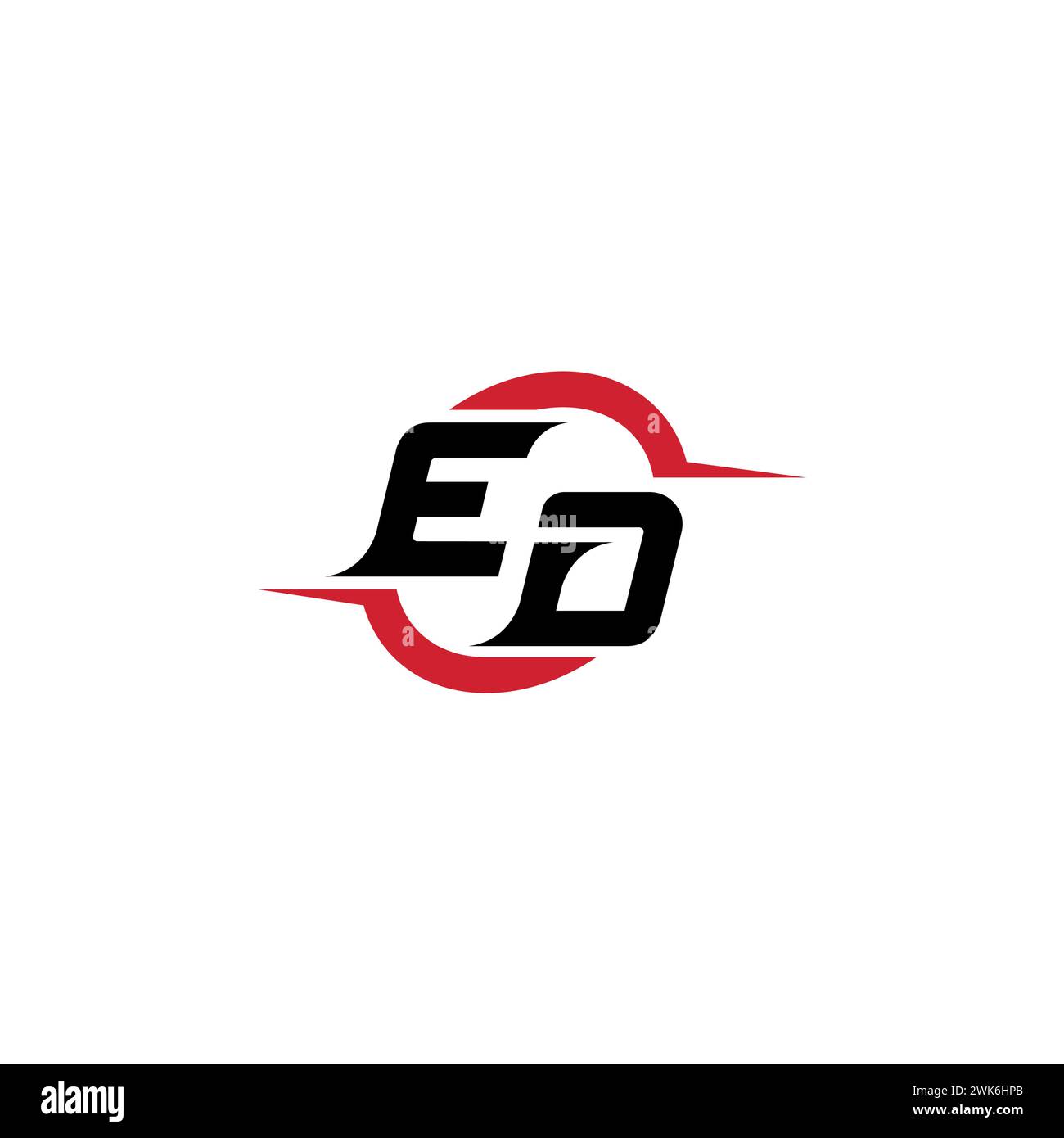 ED initial logo cool and stylish concept for esport or gaming logo as your inspirational Stock Vector