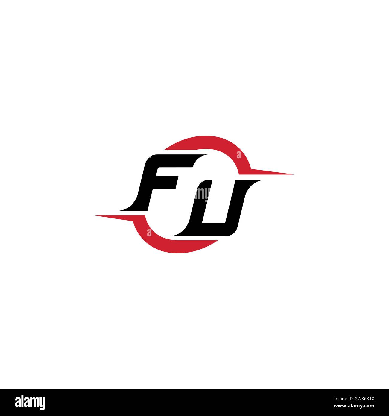 FU initial logo cool and stylish concept for esport or gaming logo as ...