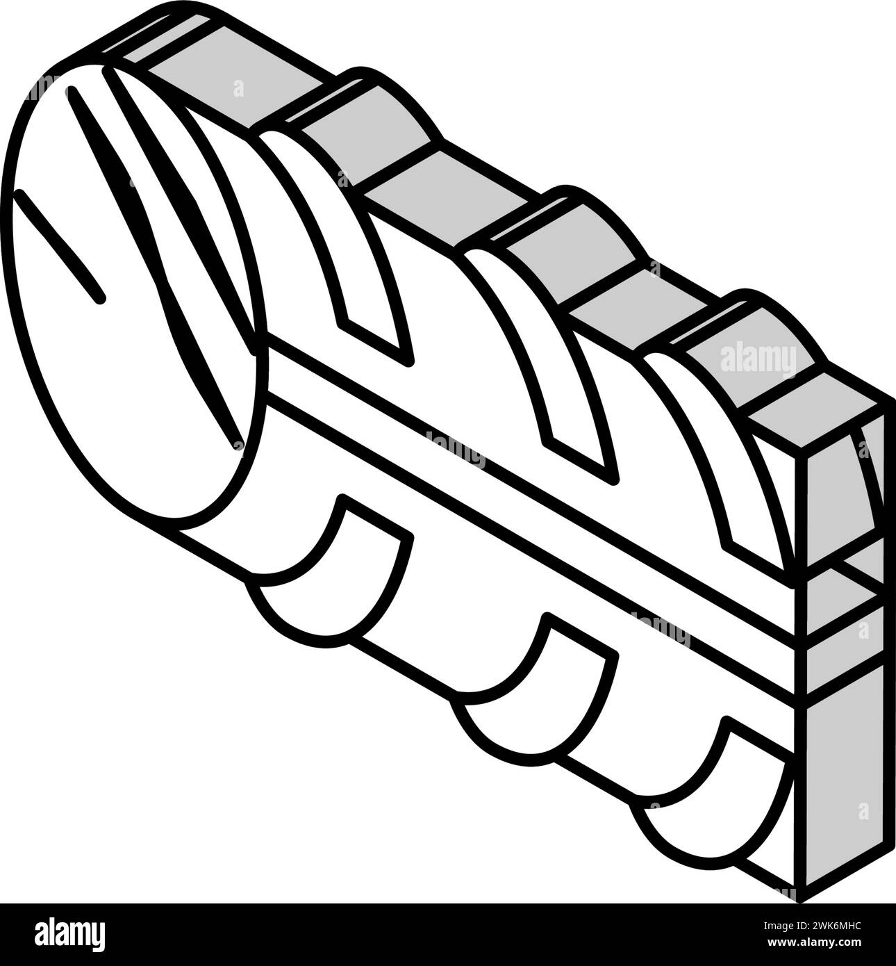 basalt rebar isometric icon vector illustration Stock Vector Image