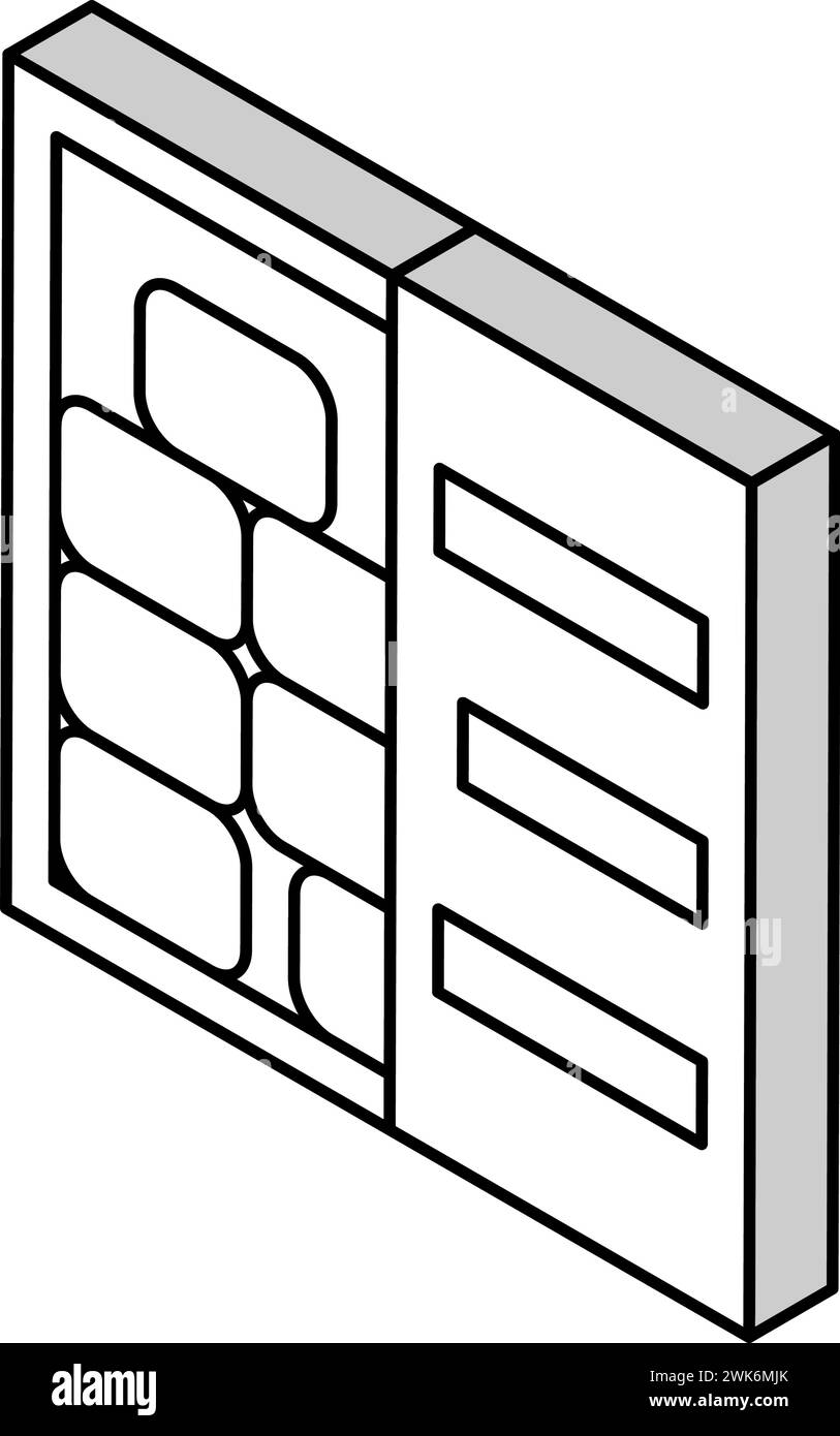container transportation rebar isometric icon vector illustration Stock