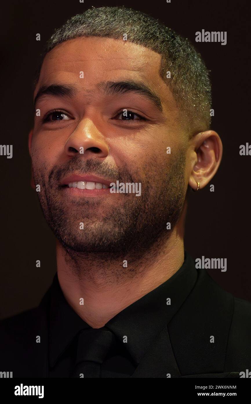 Kingsley Ben-Adir poses for photographers at the 77th British Academy