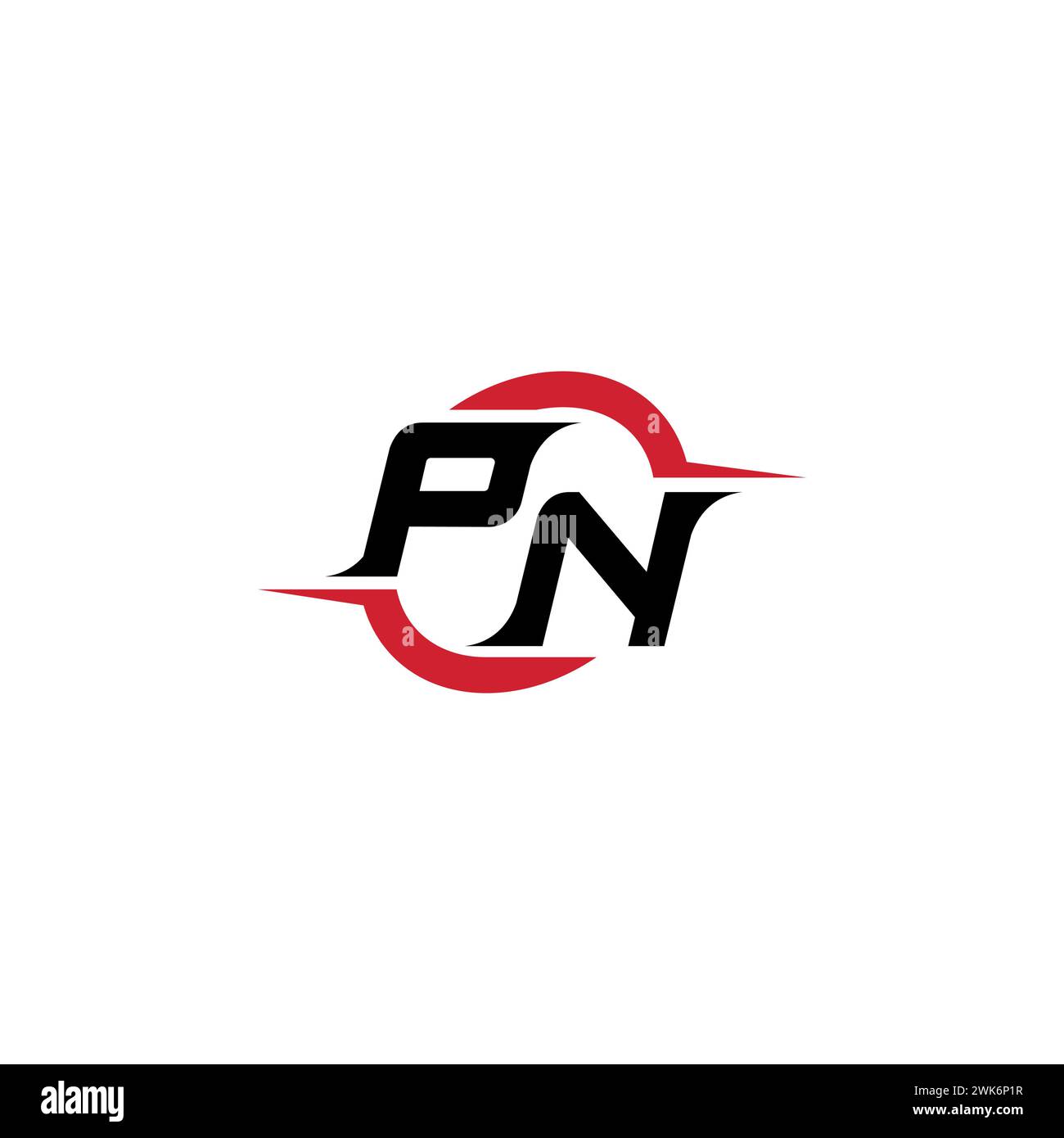 PN initial logo cool and stylish concept for esport or gaming logo as your inspirational Stock Vector