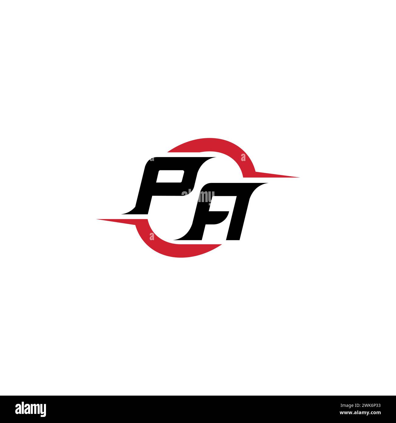 PA initial logo cool and stylish concept for esport or gaming logo as your inspirational Stock Vector