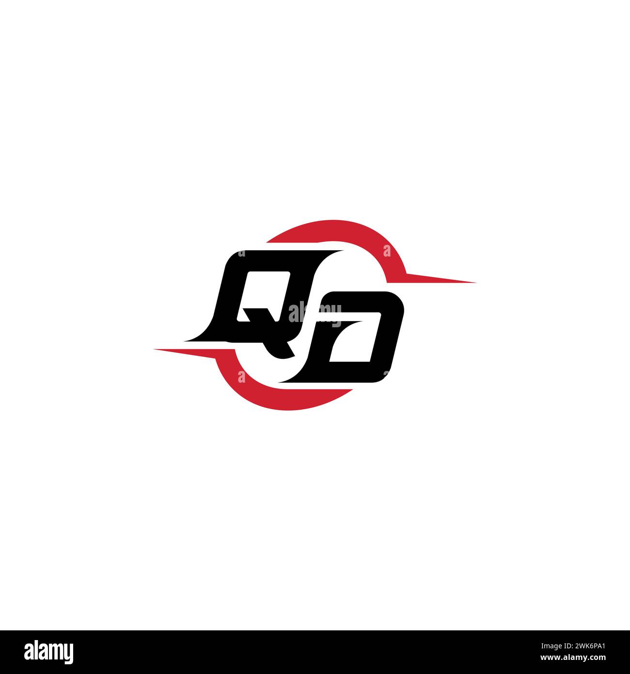 QD initial logo cool and stylish concept for esport or gaming logo as ...