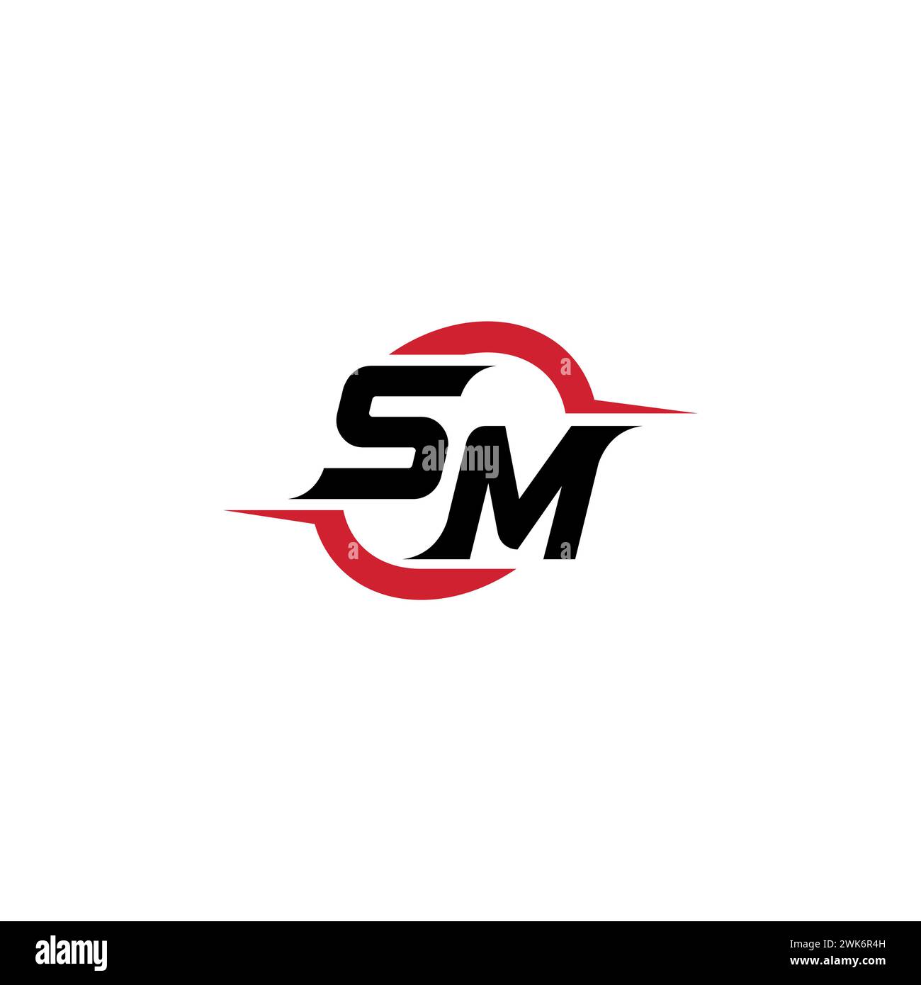 SM initial logo cool and stylish concept for esport or gaming logo as ...