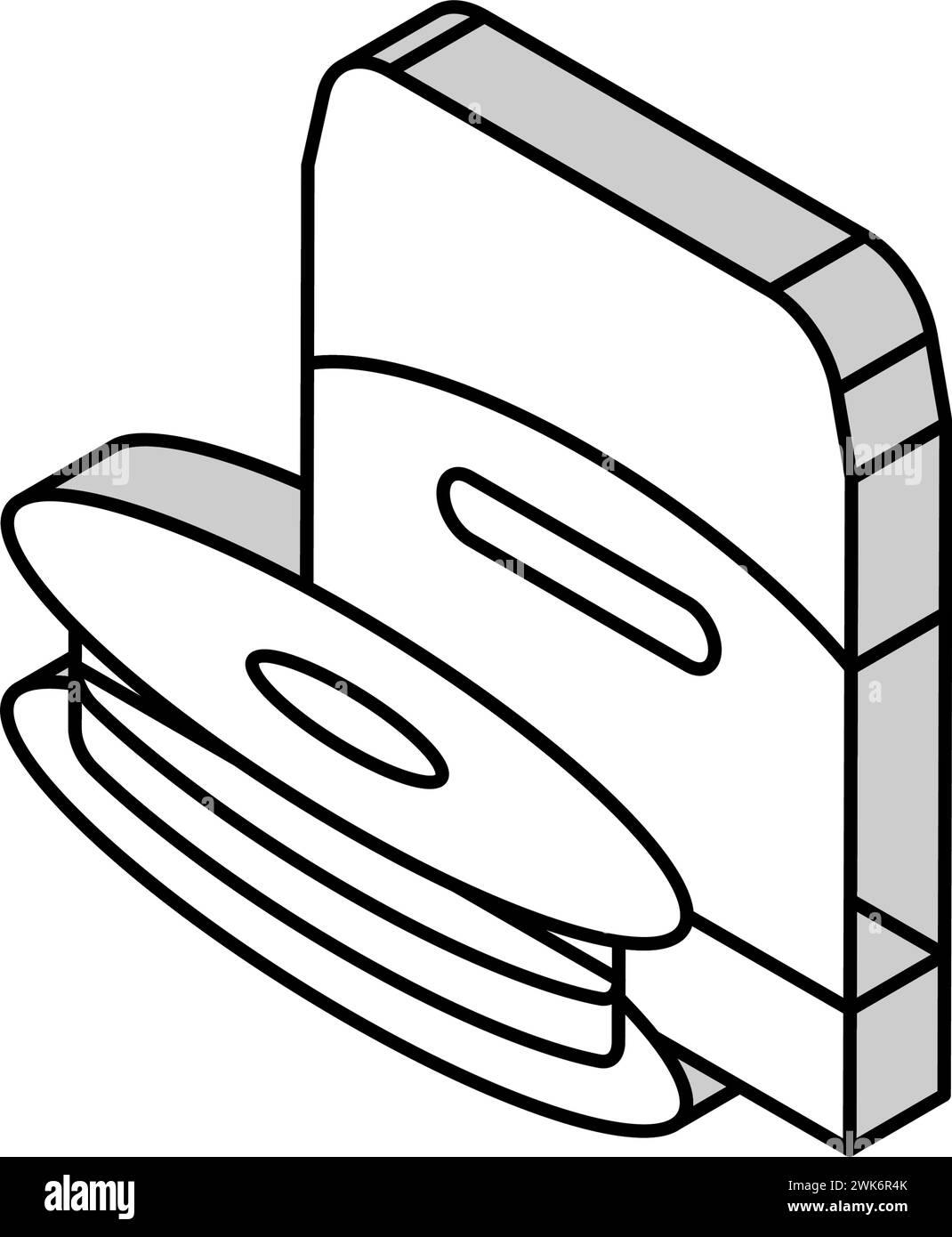 monofilament line isometric icon vector illustration Stock Vector Image
