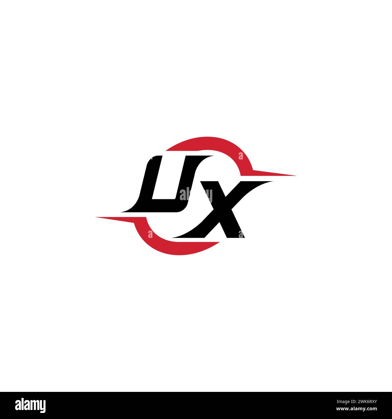 UX initial logo cool and stylish concept for esport or gaming logo as ...