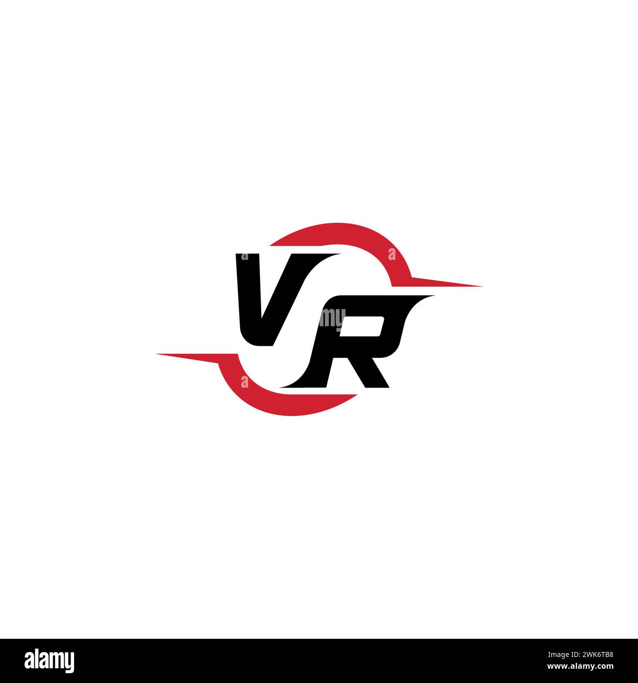 VR initial logo cool and stylish concept for esport or gaming logo as ...