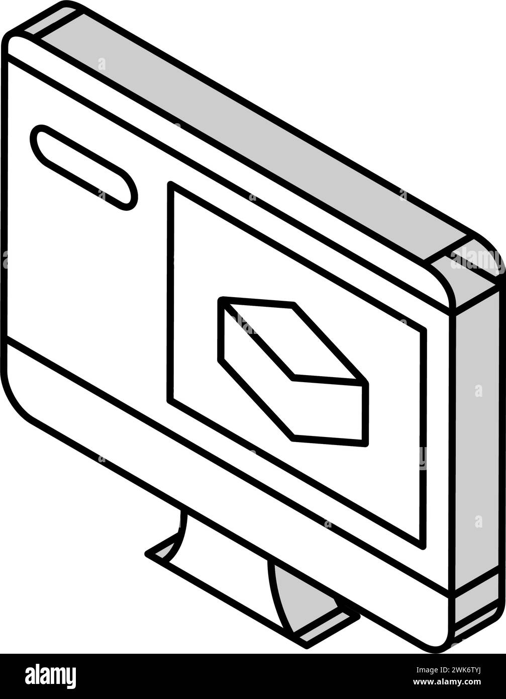 information of soil on computer screen isometric icon vector ...