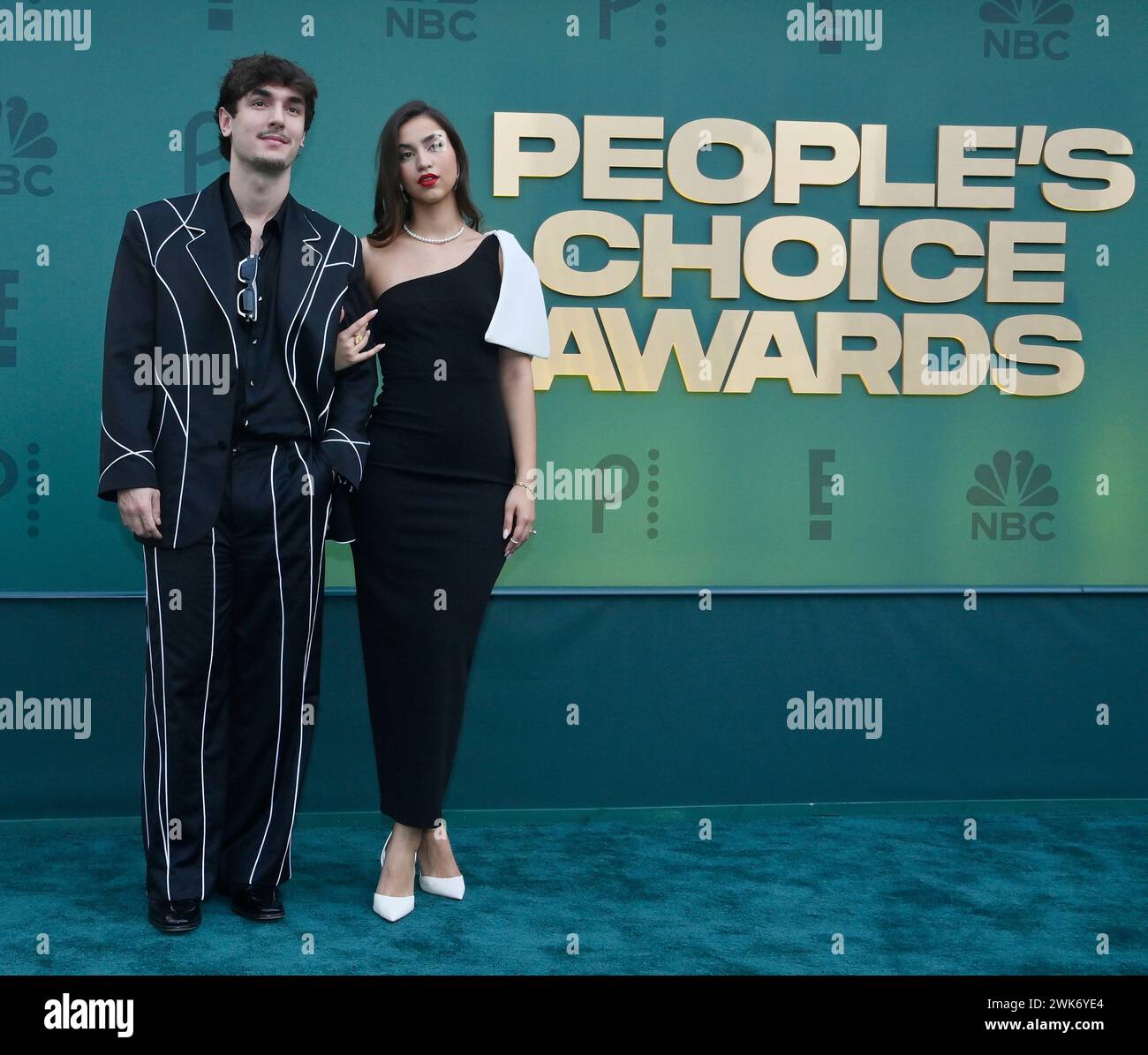 Los Angeles, United States. 18th Feb, 2024. (LR) Bryce Hall and Mika