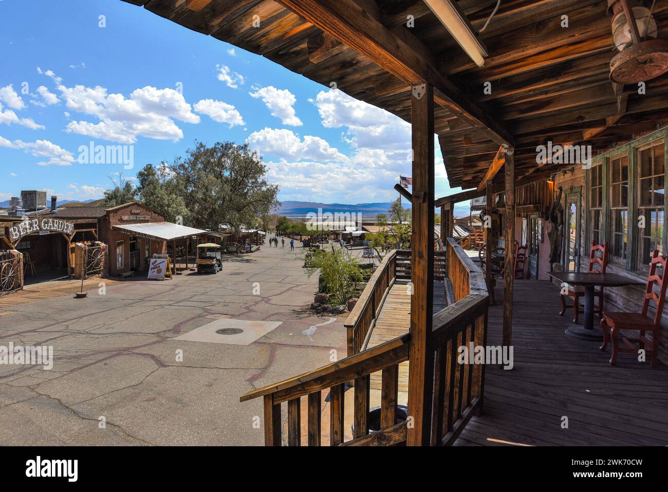 The arid Calico Ghost Town in California, USA Stock Photo