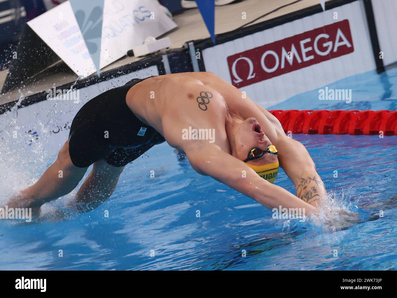 Doha, Qatar. 18th Feb, 2024. Isaac Cooper of Australia competes during