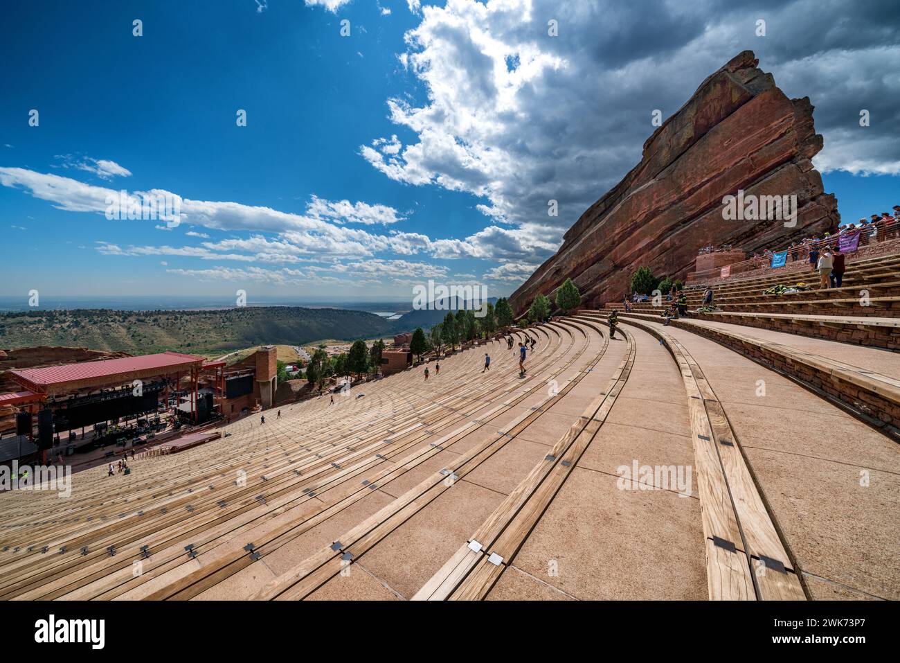 Red Rocks Park and Amphitheatre in Morrison, Colorado, USA Stock Photo