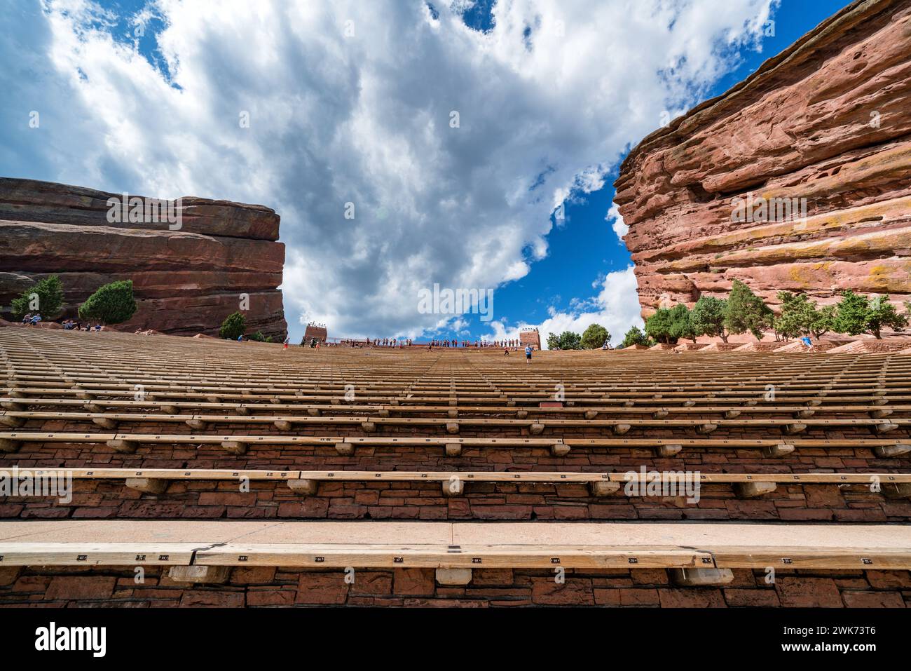 Red Rocks Park and Amphitheatre in Morrison, Colorado, USA Stock Photo