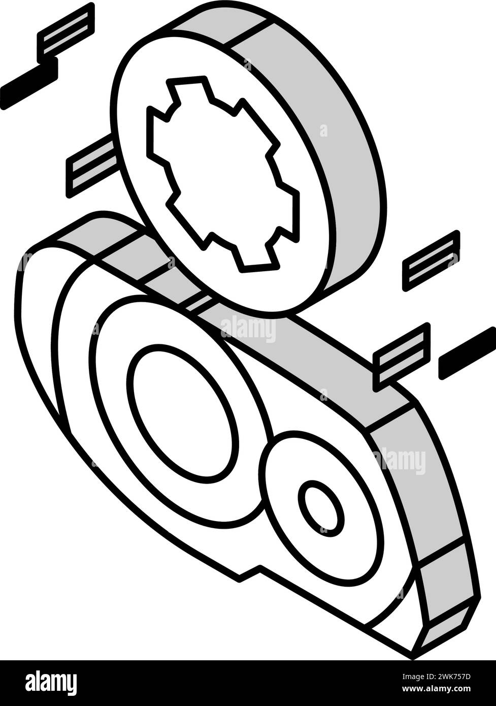 plastic headlight restoration isometric icon vector illustration Stock ...
