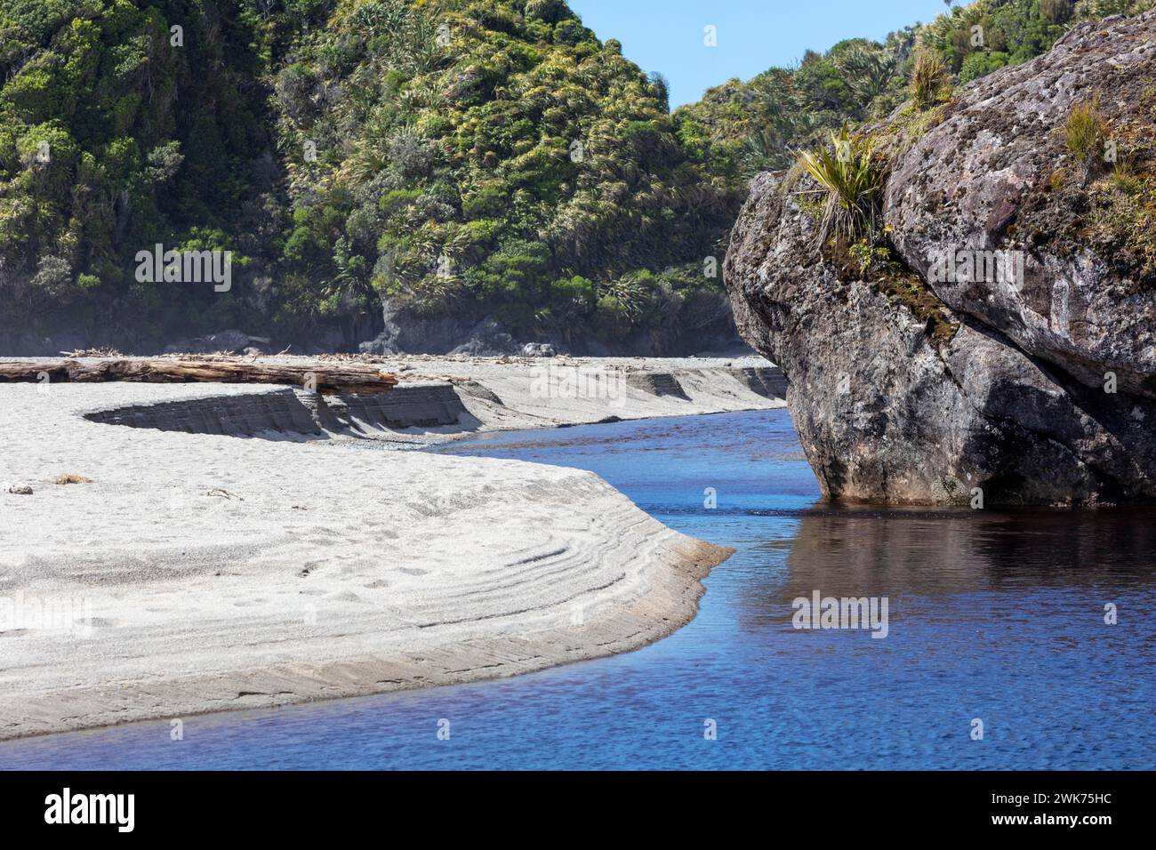 Ship Creek, Neuseeland Stock Photo Alamy