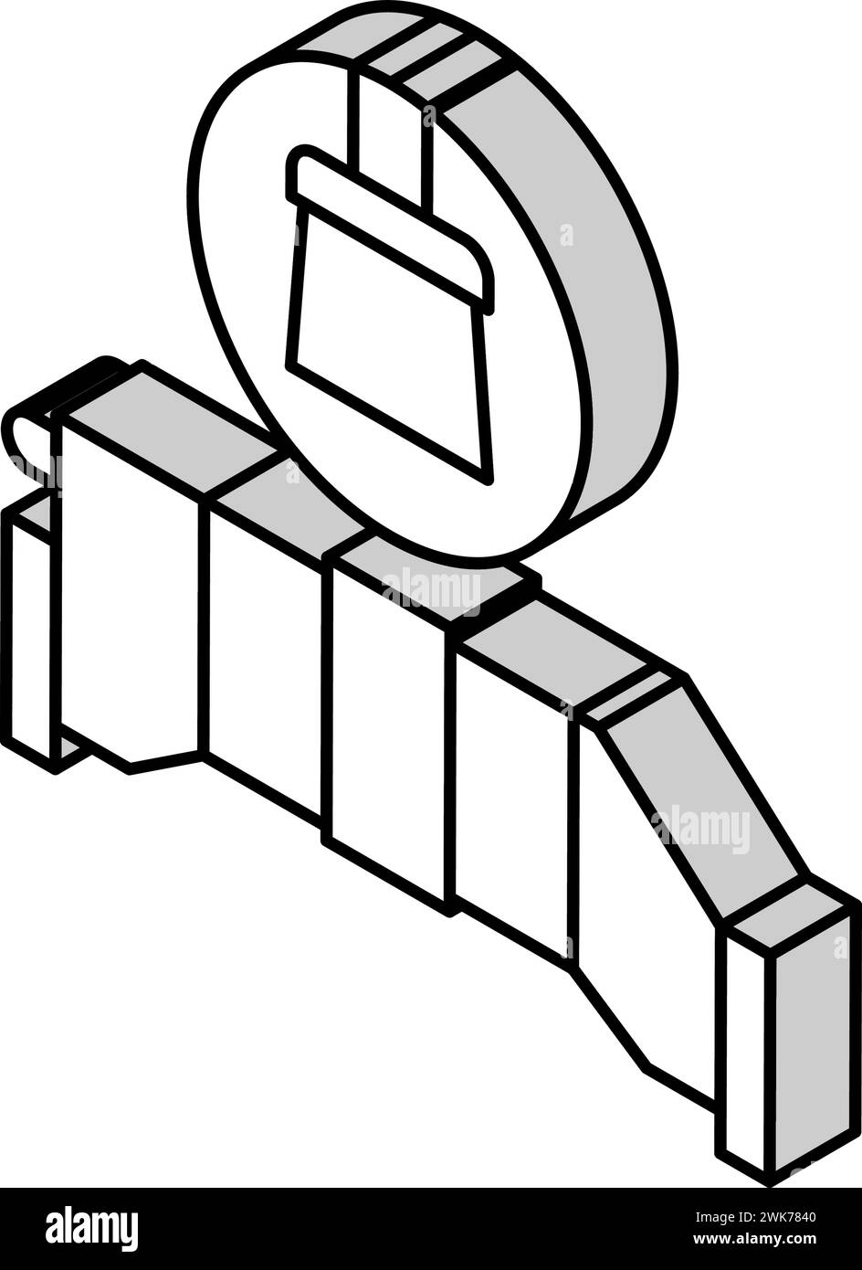 salt cell maintenance isometric icon vector illustration Stock Vector ...