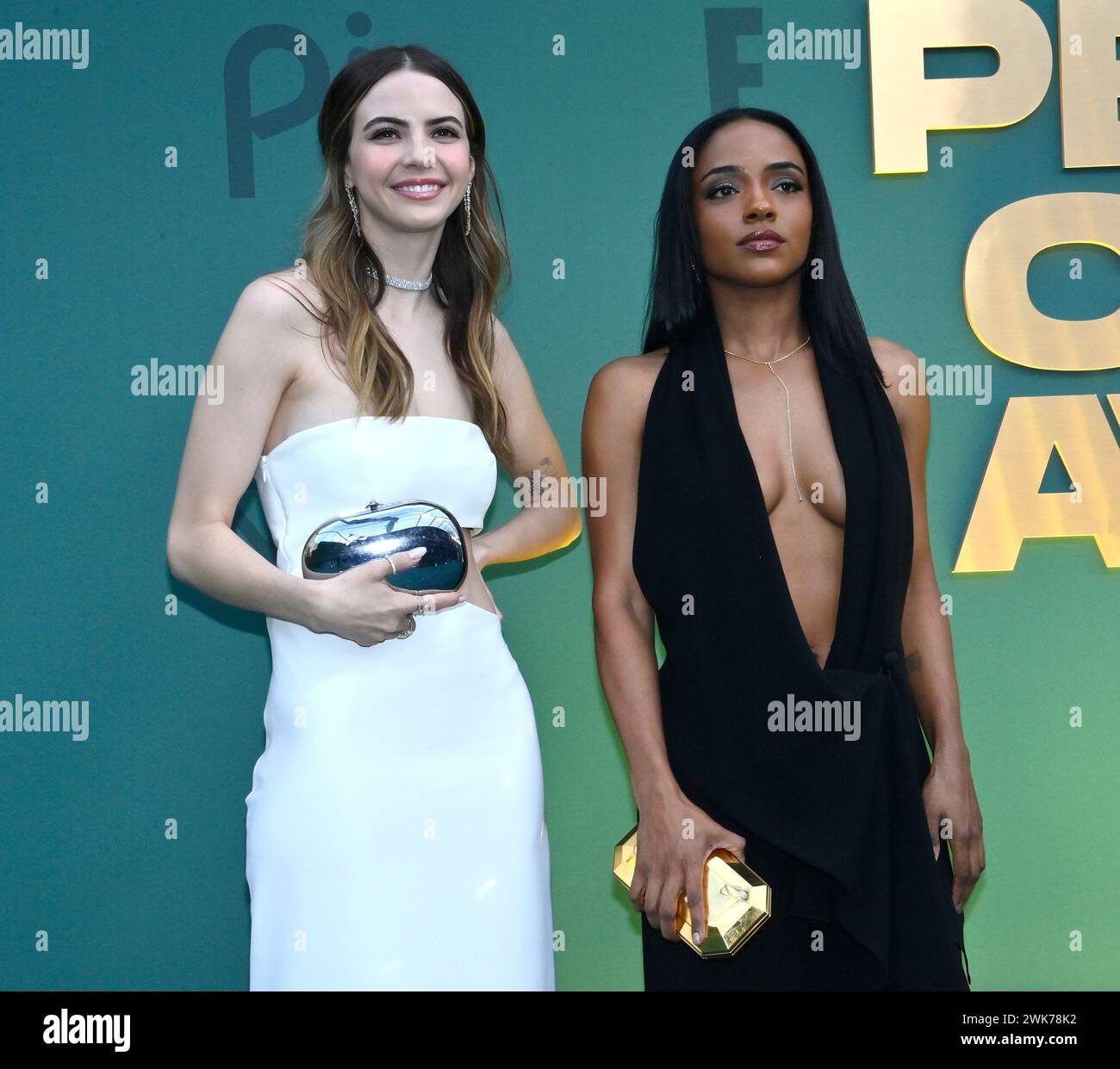 Los Angeles, United States. 18th Feb, 2024. (L-R) Bobbi Althoff and Sydney Graham attend the People's Choice Awards at the Barker Hangar in Santa Monica, California on Sunday, February 18, 2024. Photo by Jim Ruymen/UPI Credit: UPI/Alamy Live News Stock Photo