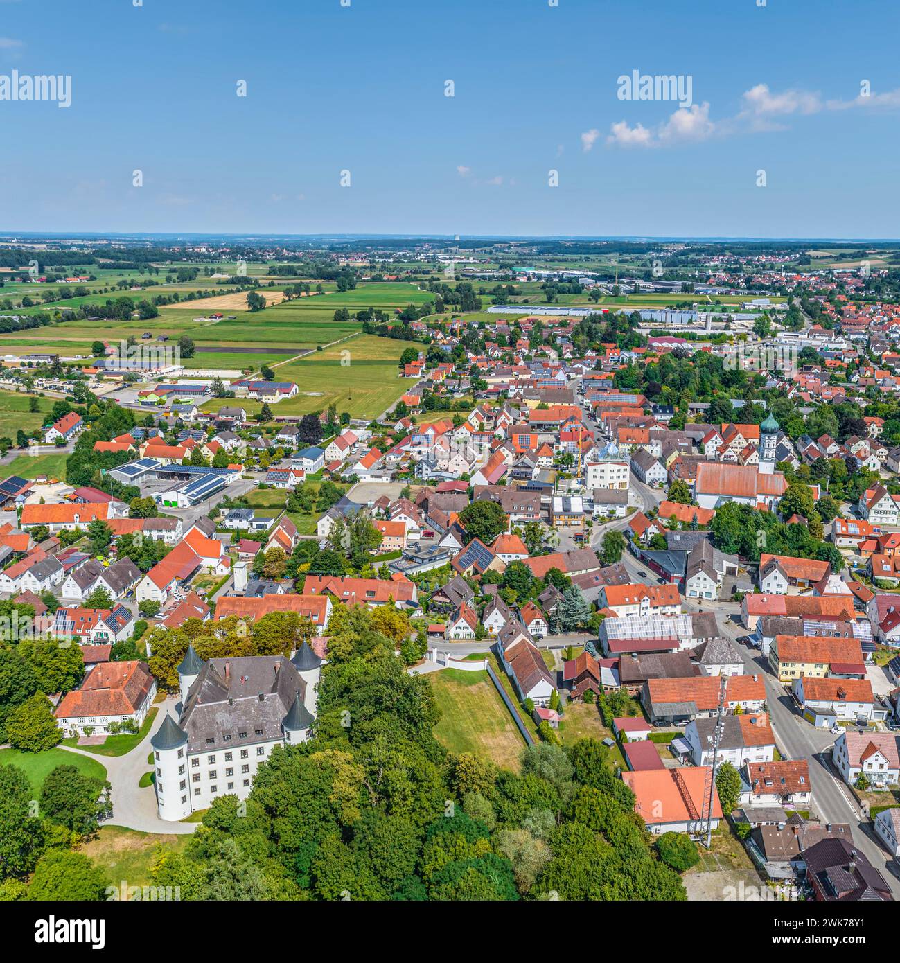 The market municipality of JettingenScheppach in the Swabian region of