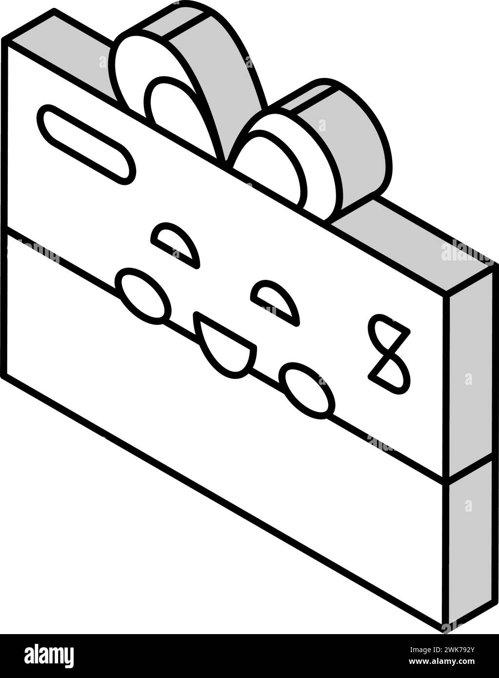 gift certificate isometric icon vector illustration Stock Vector Image