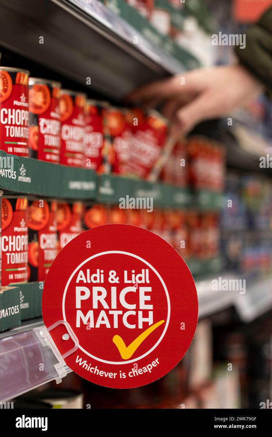 EDITORIAL USE ONLY New signage is rolled out by Morrisons as part of
