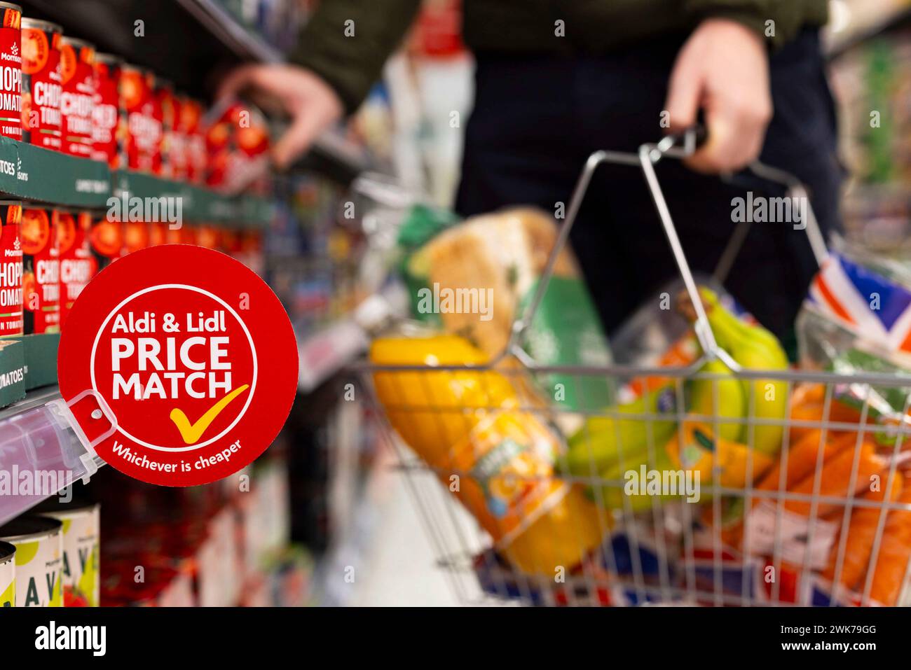 EDITORIAL USE ONLY New signage is rolled out by Morrisons as part of