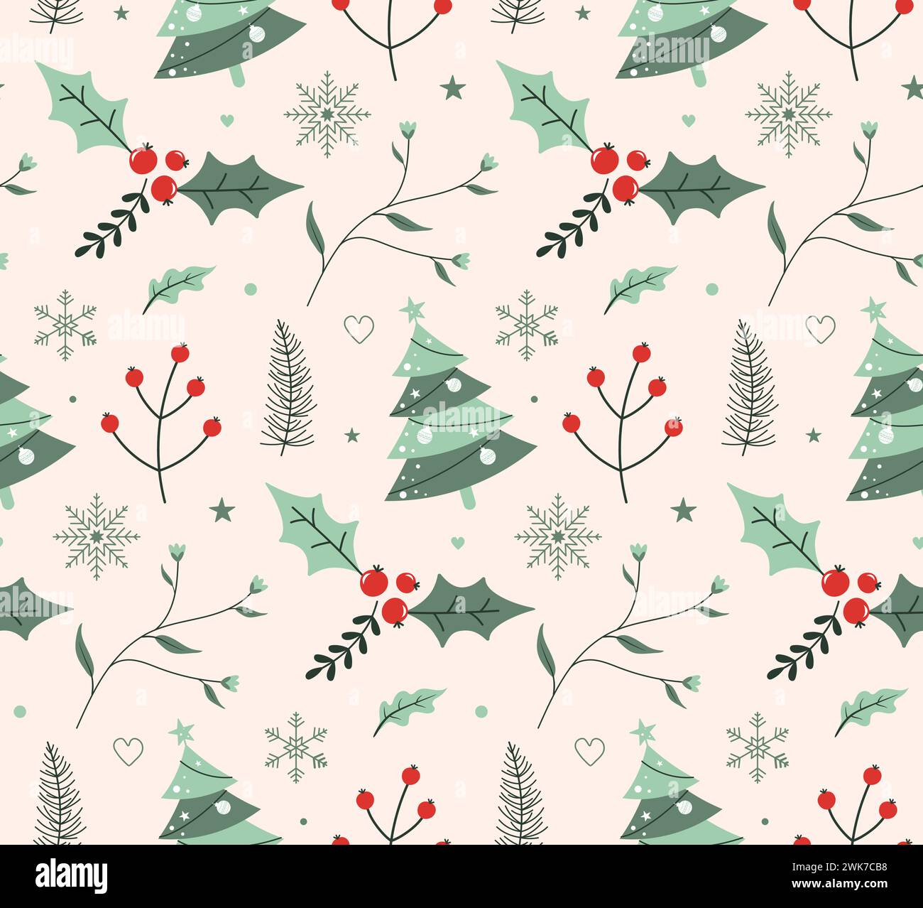Seamless christmas pattern hi-res stock photography and images - Alamy