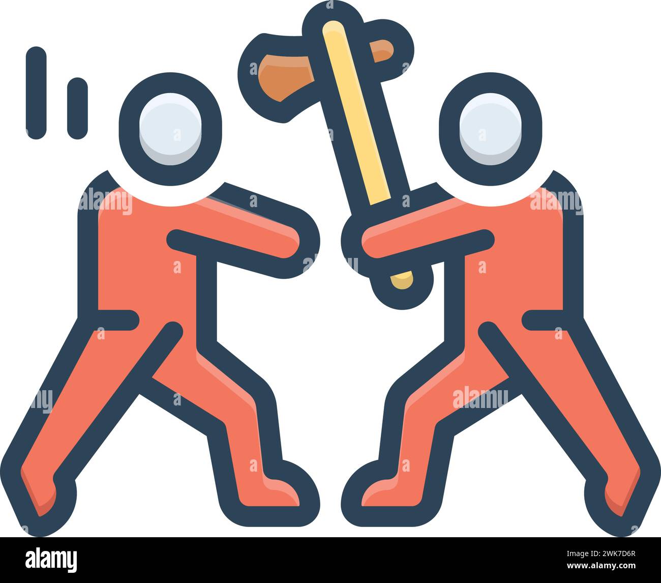 Enemies, illustration Stock Vector Images - Alamy
