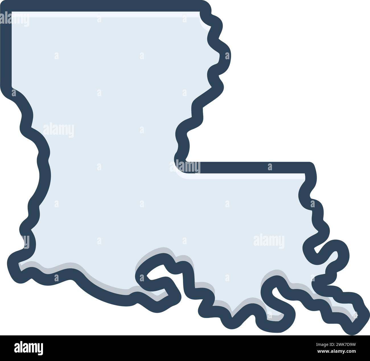 Icon for louisiana,map Stock Vector Image & Art - Alamy