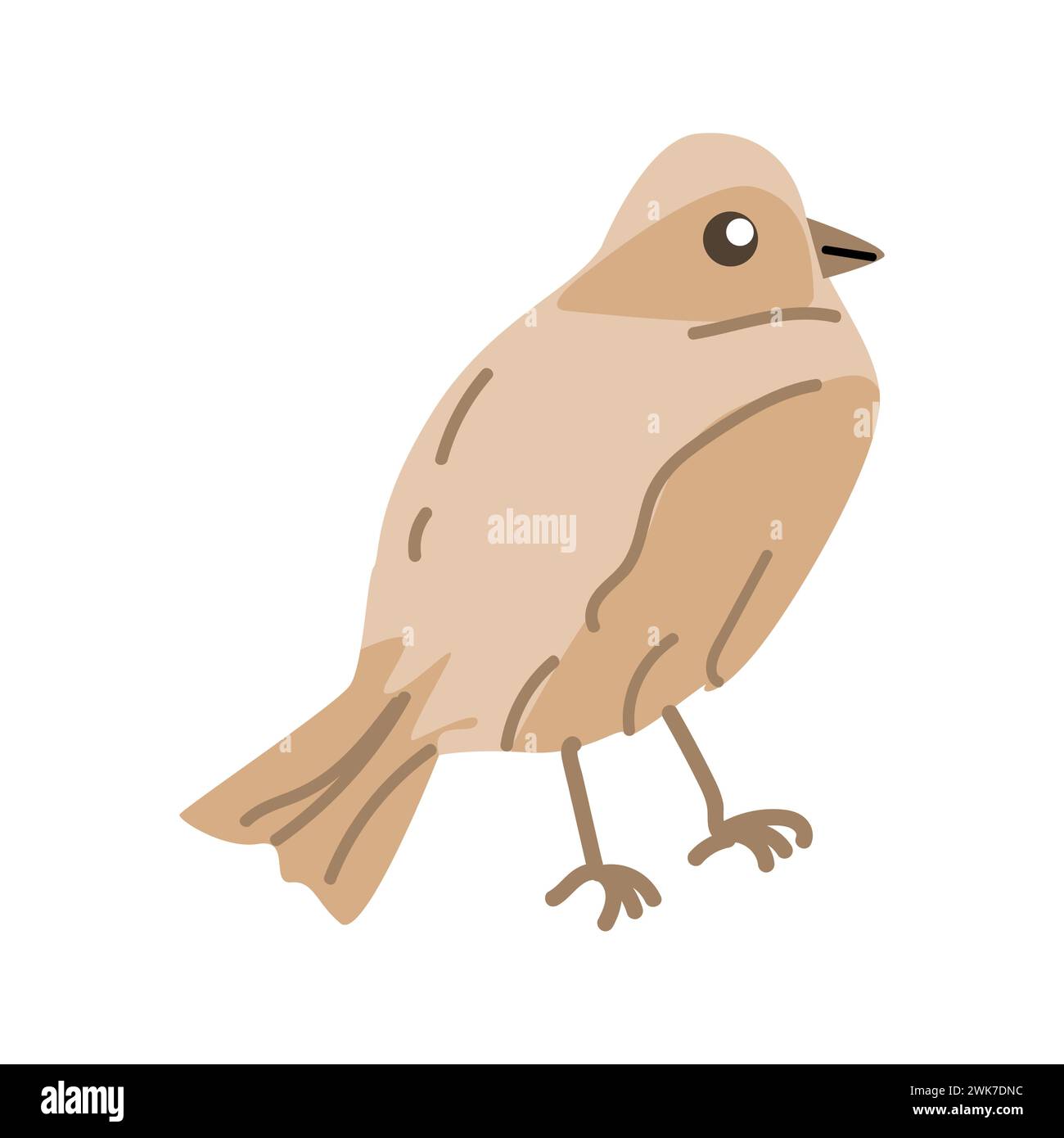 Spring Bird Vector Spring bird. Vector cartoon illustration in childish style. Can used ...