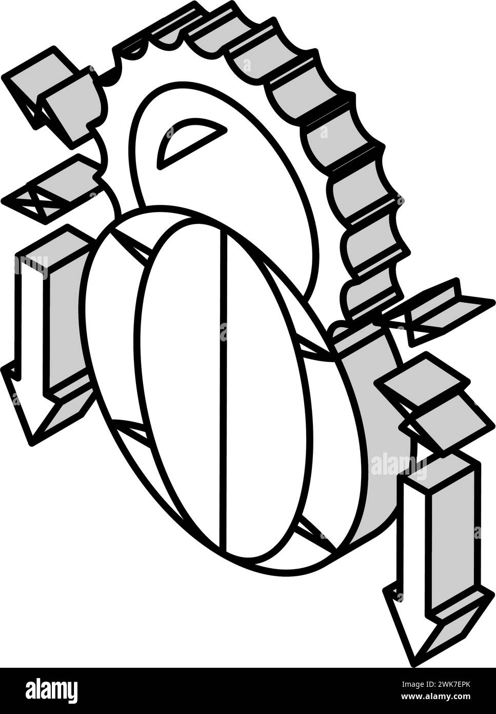 climate change and destruction of nature social problem isometric icon ...